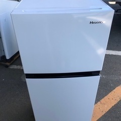 福岡市内配送無料　2021年　ハイセンス 【右開き】120L 2ドアノンフロン冷蔵庫 エディオンオリジナル ホワイト HR-B1201