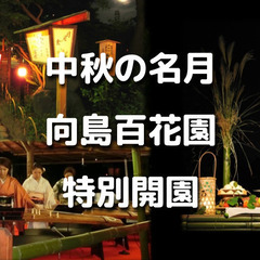 江戸時代から続く伝統行事「月見の会」で幻想的な夜の庭園で十五夜を...