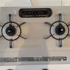 ガスコンロ　グリル付き　二口の画像