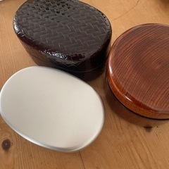 わっぱ風弁当箱とアルミ弁当箱もらって