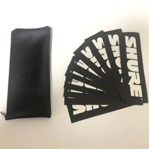 SHUREマイクケース＋ステッカー1枚付き
