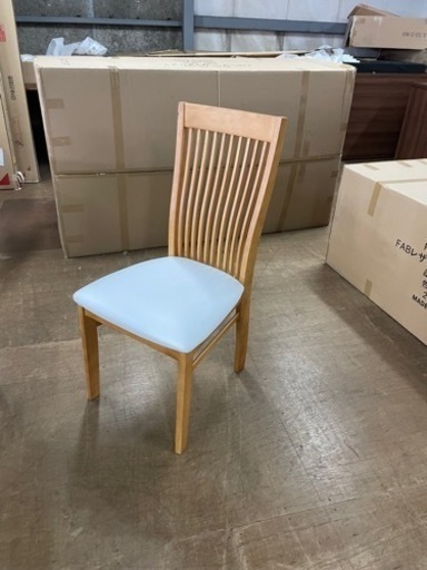 モダンなハイバック仕様のダイニングチェア単品　2脚セット　合成皮革座面