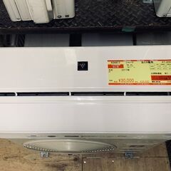 K04417    シャープ　中古エアコン　主に6畳用　冷房能力2.2kw/暖房能力2.5kw