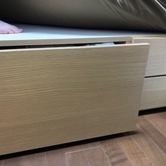 ニトリの引き出し付きベッド(引き取り先決定済)の画像