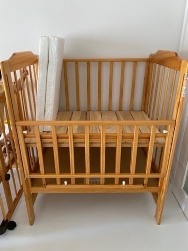 カトージ ベビーベッド ハイシートミニベッド ナチュラル 02602 KATOJI