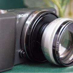CANON オールドレンズ　ミラーレスNEX用アダプター付き　状態良の画像