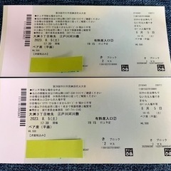 【受け渡し予定あり】2023/8/5（土）　市川市民納涼花火大会　ペア席（平面）　13,000円