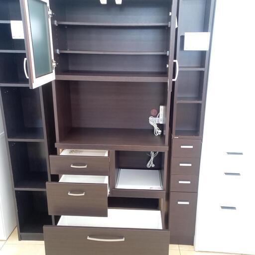 ★ジモティ割あり★ レンジボード ナチュラル H180×D45×W115クリーニング済み TC1754 ☆ジモティ割あり☆ レンジボード ナチュラル H180×D45×W115
