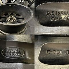 LAND ROVER ランドローバー レンジローバースポーツ 純正ホイール 22インチ 4本 9.5J5HPCD120+49 ブラック　(VHI290) クレジットカード QR決済可能の画像