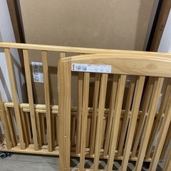 カトージ KATOJI ベビーベッド ナチュラル チャーミーの画像
