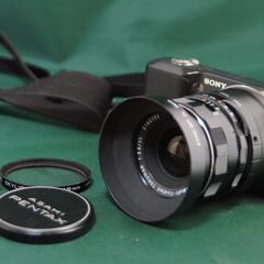 「値下げ」pentax TAKUMAR35mm（広角単焦点）  ミラーレス用アダプター付き　フルセット