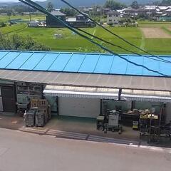 プレハブの屋根の塗装