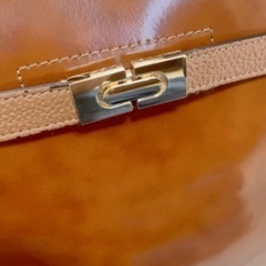 超美品 made in Italia bag 牛皮の画像