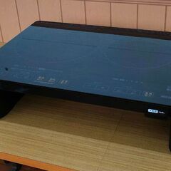 IHコンロ 2口 HC-WKG2S-B アイリスオーヤマ ブラッ...
