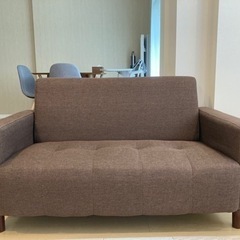 【引取先決定】2人掛けソファ ブラウン