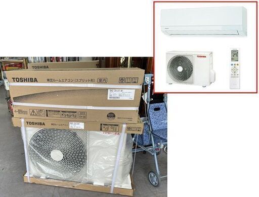 新品 東芝 ルームエアコン 10畳程度 ホワイト Tシリーズ 単相100 RAS-2812T(W) RAS-2812AT 札幌市手稲区
