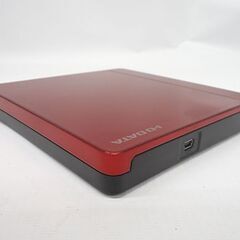 I・O DATA ポータブルDVDドライブ DVRP-U8NR USB2.0 レッド 外付け スーパーマルチドライブ 札幌市 豊平区の画像