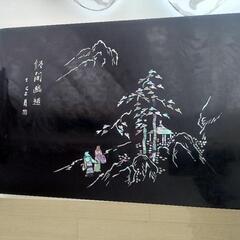 【決まりました】貝を使った絵の飾り壺　の画像