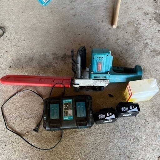 マキタ互換  バッテリー式チェーンソー 16インチ 急速充電器付き