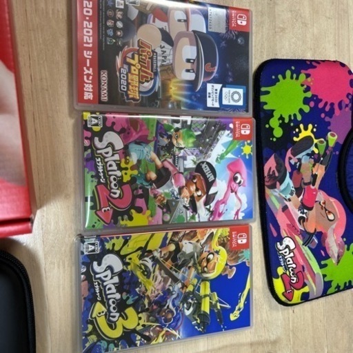 ニンテンドースイッチ　有機el 白本体とソフト3本