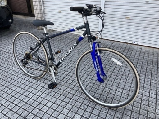 【クロスバイク】美品❗️700x32c 3x7段変速　ライト付　サドル新品❗️若林自転車　浜大津店　SALE中❗️