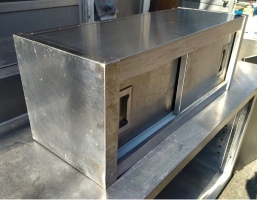 業務用 スライド 壁付けキャビネット 天吊キャビネット 800×300×300 収納庫 吊戸棚 吊り棚 置き棚 厨房機材 吊り戸棚 収納棚 食器棚 大阪