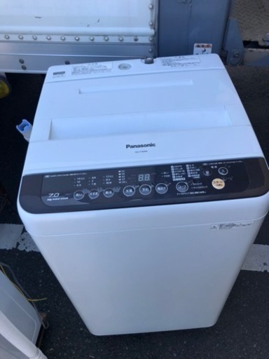 北九州市内配送無料　保証付き　Panasonic NA-F70PB9-T [全自動洗濯機 (7.0kg) ブラウン]