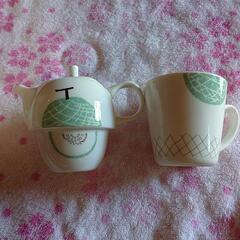 かわいい💕ポット＆カップ   値下げ200→150の画像
