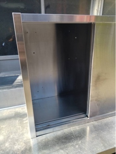 業務用 スライド 壁付けキャビネット 天吊キャビネット 750×350×600 収納庫 吊戸棚 吊り棚 置き棚 厨房機材 吊り戸棚 収納棚 食器棚 大阪