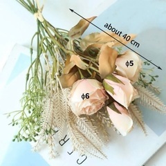 【お値下げ！】ウェルカムスペース　花瓶　造花　5セット　インテリアの画像