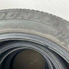 215/55R17　DUNLOP　SPSPORT270 　夏タイヤ　4本　【0008】の画像
