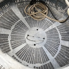 アワビ、サザエ、なまこなどの活かし籠の画像