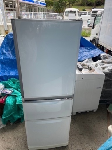 【‼️大容量の3ドア‼️】三菱冷凍冷蔵庫