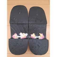 浴衣下駄ピンクの画像
