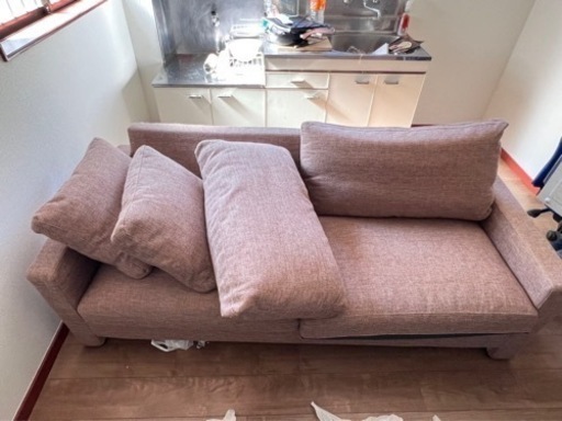 ソファー 2人掛け リクライニング ひじ掛け 新品に近い　 幅159cm