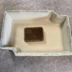 角　花器　剣山付きの画像