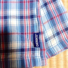 パジャマ　チェロキーUSA　コットンフランネル　チェック　110cmの画像