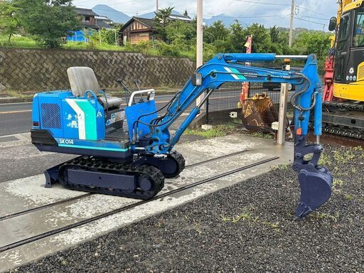 KOBELCO　コベルコ　SK014　ミニ油圧ショベル　ブレーカー配管付き　ゴムキャタ　961h　軽油　★下取り可能