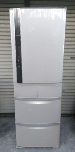 日立 5ドア冷蔵庫   R-K42F(T) 402L ライトブラウン15年製  配送無料
