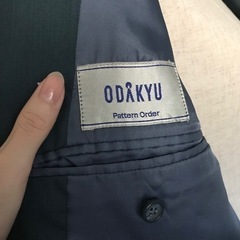 最高級　小田急百貨店　オーダーメイドジャケット　ブルーグリーン　メンズの画像