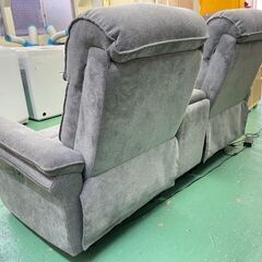 商談中★リクライニングソファ★ 2人掛け用 筑波産商 センターコンソール付き リビング インテリア リラックス 空間 福島 郡山市 aの画像