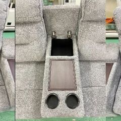 商談中★リクライニングソファ★ 2人掛け用 筑波産商 センターコンソール付き リビング インテリア リラックス 空間 福島 郡山市 aの画像