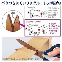 新品　半額以下! ハサミ　KOKUYO SAXAチタングルーレス　の画像