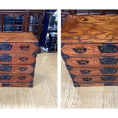 I5 美品 岩谷堂箪笥 3尺4杯 欅材/ケヤキ材 民芸箪笥