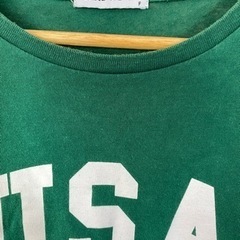 ブラウニー 半袖Tシャツ BROWNY グリーン 緑 USA 夏 ロゴTシャツ フリーサイズの画像