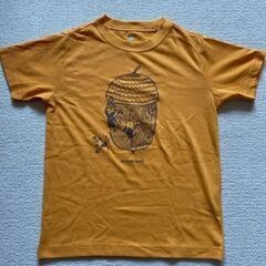 ★USED美品★モンベル どんぐり／半袖Ｔシャツ 黄／１３０㎝