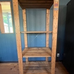 【おしゃれなウッドシェルフ】IKEA シェルフ ラック