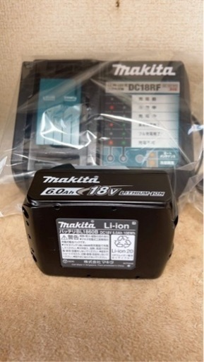 マキタ 18V  バッテリー6.0Ah  BL1860B  と充電器 純正品です