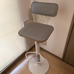 【昇降可能】カフェ風　カウンターチェア　ナチュラル
