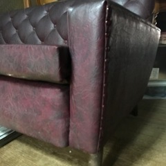 アンティークソファ⭐︎合皮型押しの画像